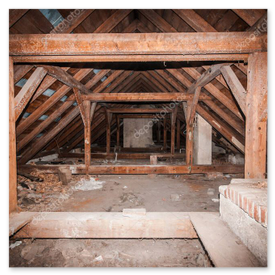 Combles transformés en chambre lumineuse